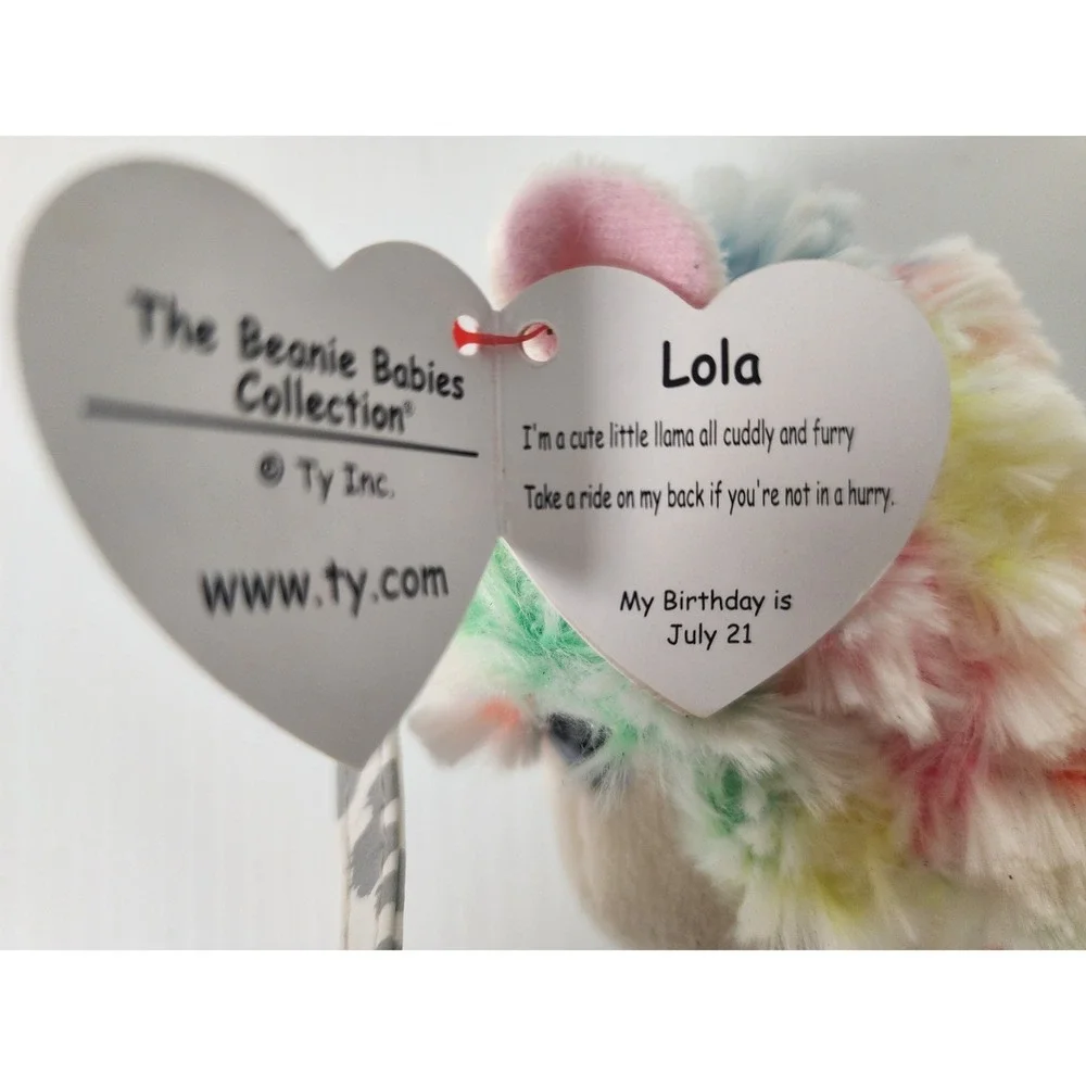 TY Beanie Baby LOLA the Rainbow Llama (6 inch)   2019 New with Tags  July 21 DOB
